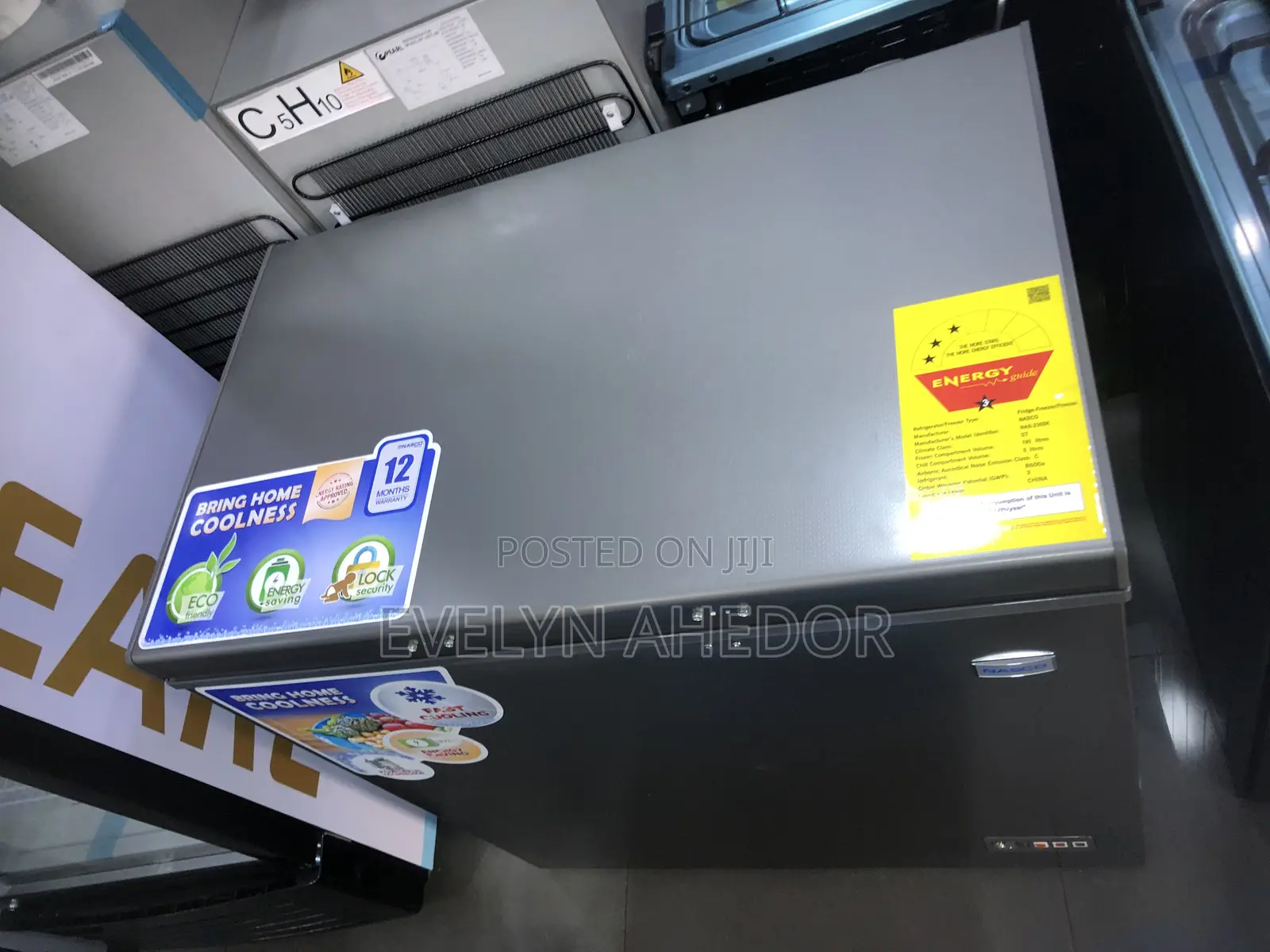 3 Stars Nasco Chest Freezer 195 Liters Brand New for Sale