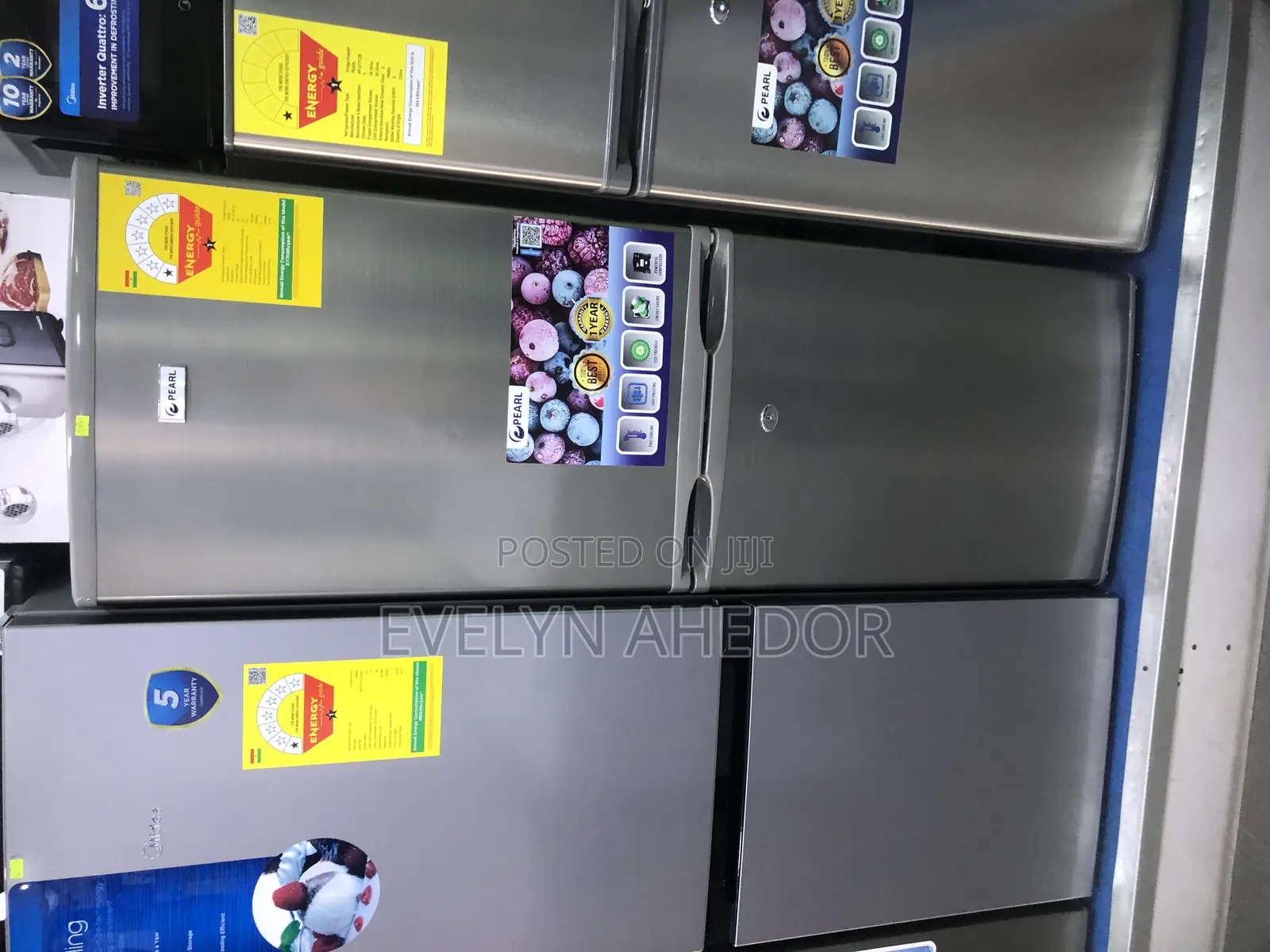 Energy Saving Efficiency Pearl Bottom Freezer 142 Liters