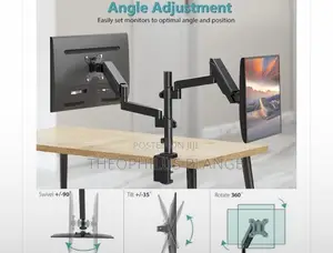 Adjustable Dual Monitor Mount