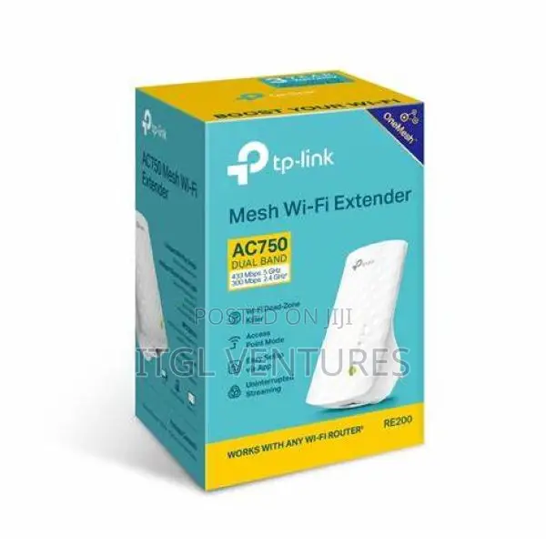 Tp Link Mesh Wifi Range Extender Ac750 Re200