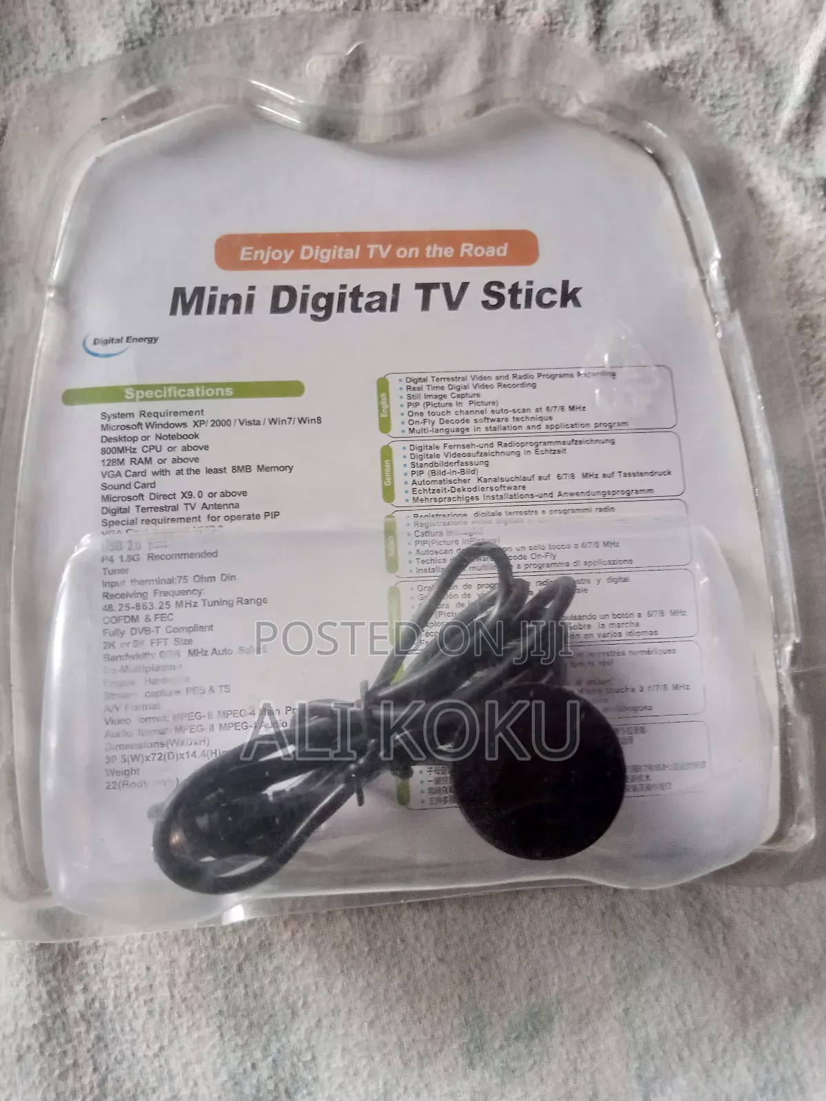 We Use It to Restore Digital Tv for Laptop and Restore Radio