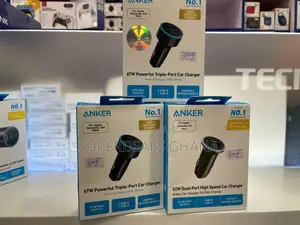 Anker 335 Car Charger 67w, With 2 Usb Type C