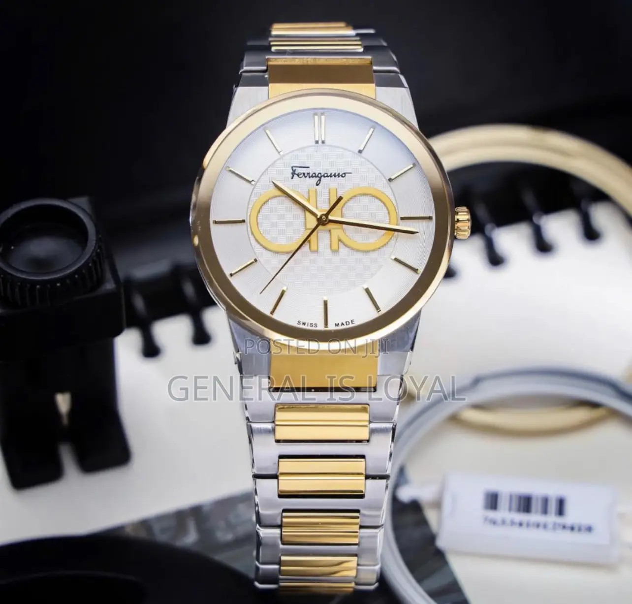Ferragamo Mens Ferragamo Sapphire Two Tone