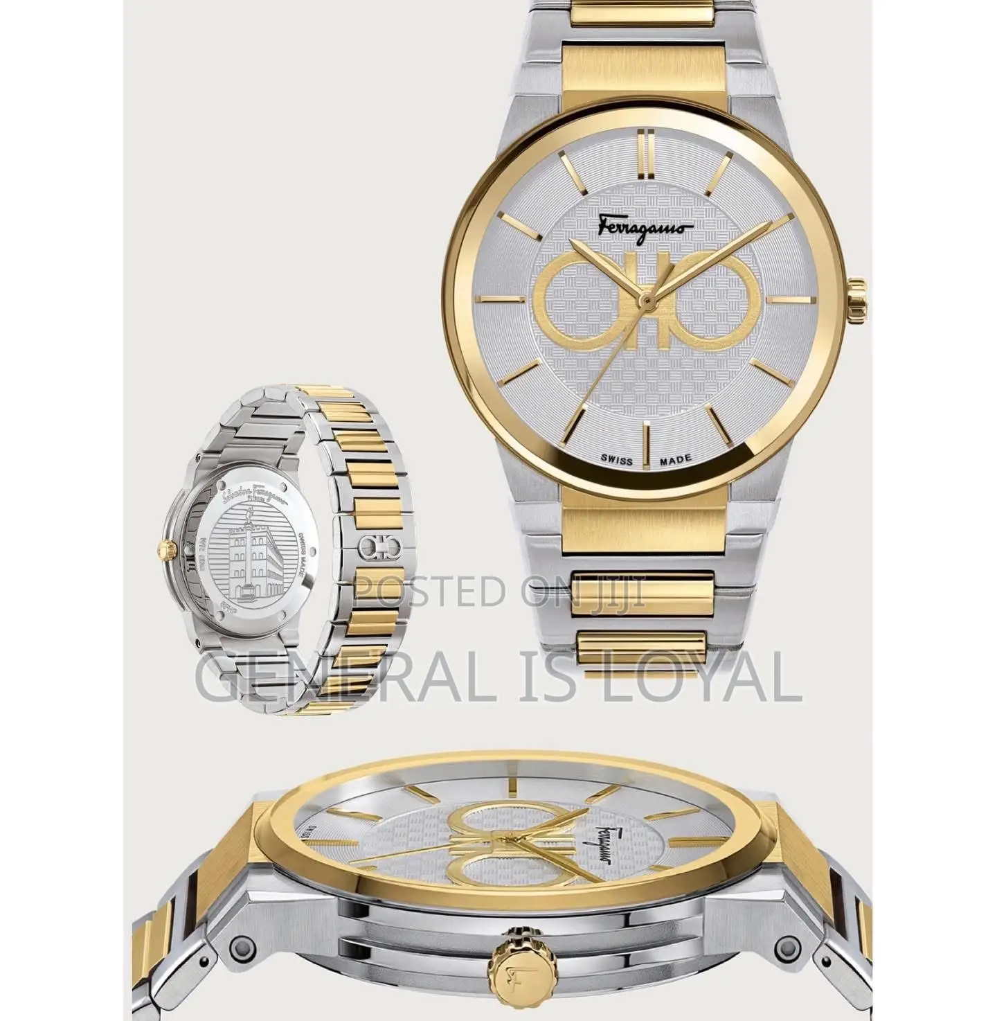 Ferragamo Mens Ferragamo Sapphire Two Tone