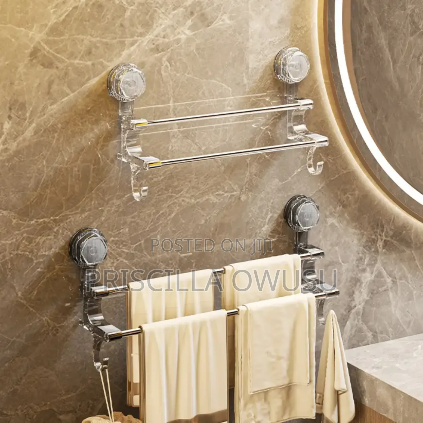 Luxury Bathroom Towel Rack With Double Rods