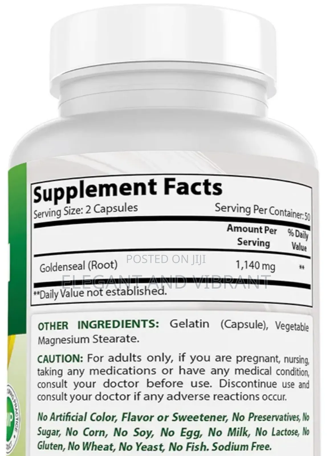 Goldenseal Root Supplement 570mg