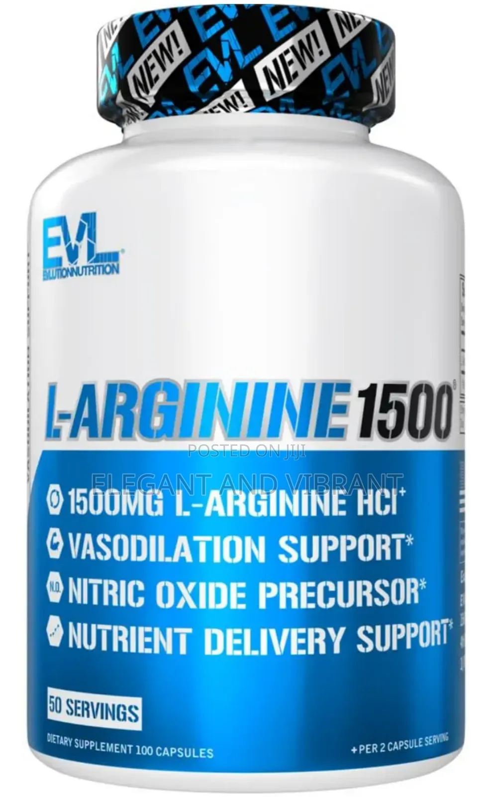 Nitric Oxide Booster L-Arginine Supplement - High Potency