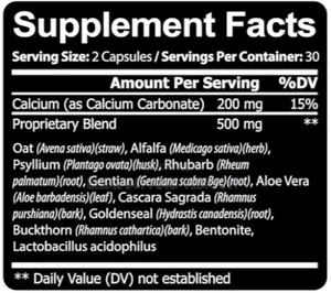 Colon Cleanser Fast-Acting With Herbs Probiotics