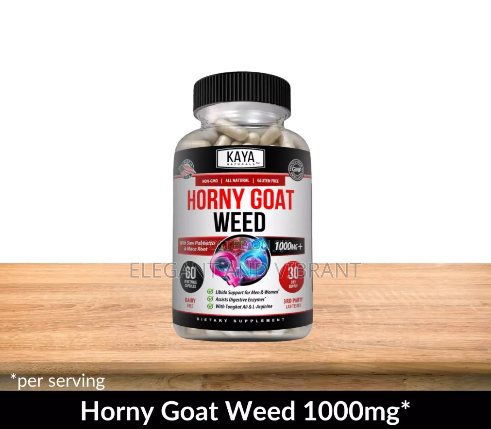 Horny Goat Weed-Maca,Saw Palmetto, Ginseng,L-Arginine