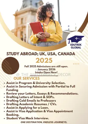 Study Abroad in the Usa, Canada or Europe (Fall 2025 Winter