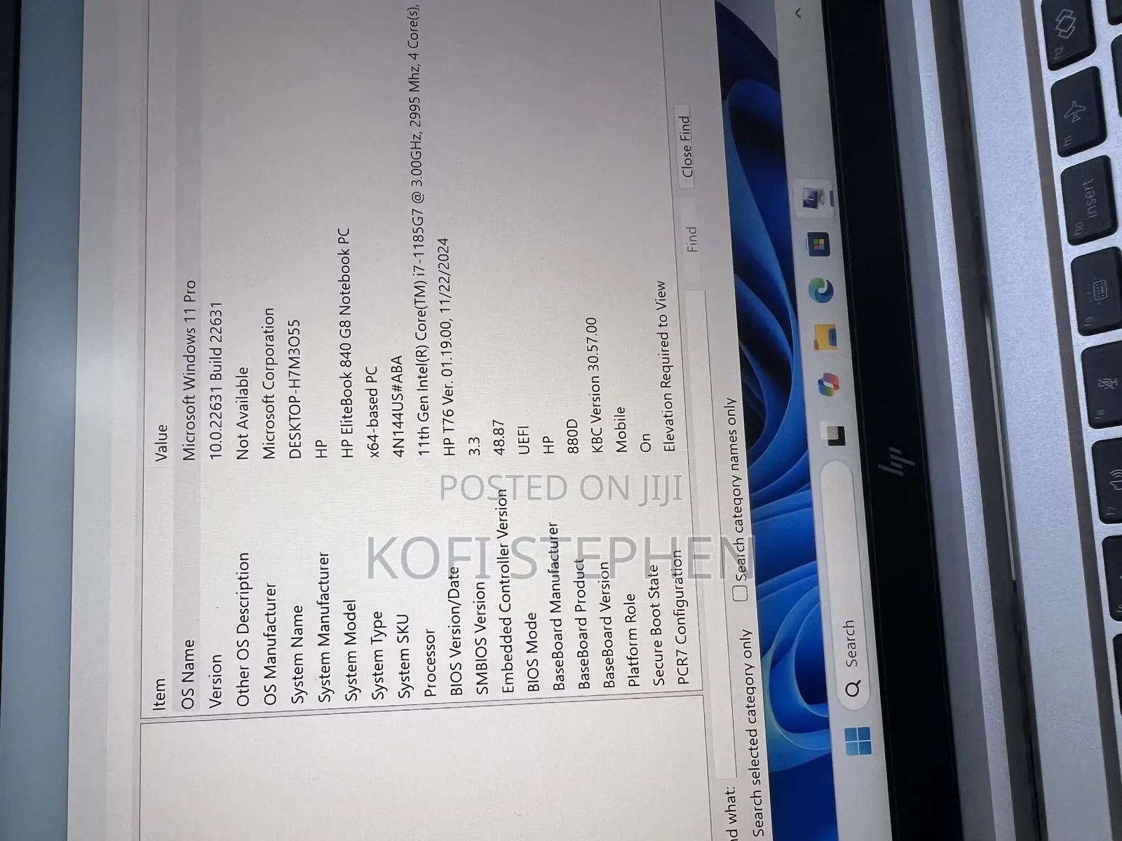 Laptop HP EliteBook 840 G8 16GB Intel Core I7 SSD 256GB