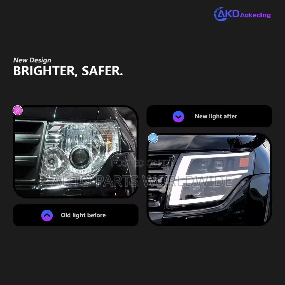 Mitsubishi Pajero Led Headlights 2008-2018