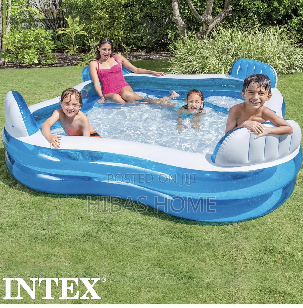 Intex Swim Center Family Lounge Pool (991ltrs)(229x229x66cm)