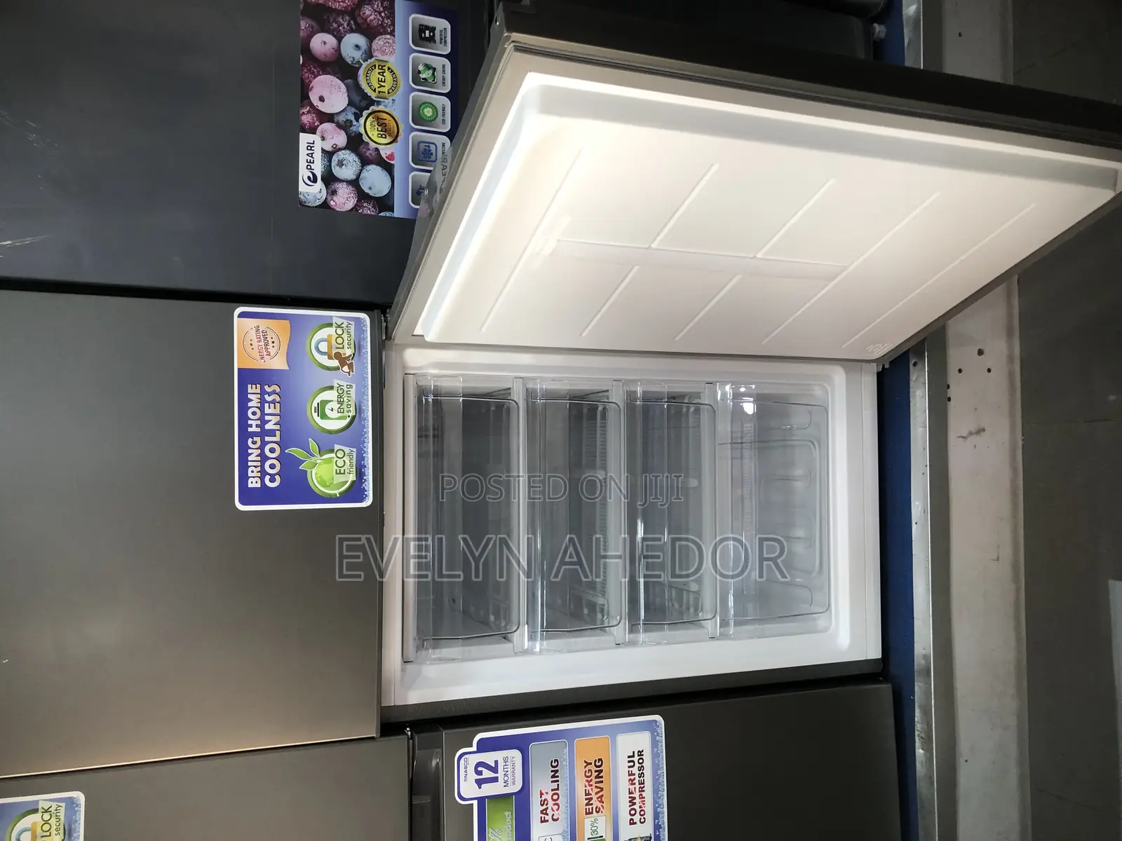 Energy Guide Nasco Double Door Fridge 262 Liters for Sale