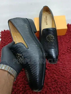 Roberto Cavalli Leather Men's Loafers