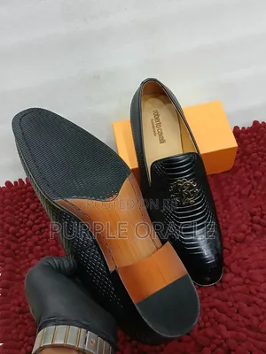 Roberto Cavalli Leather Men's Loafers
