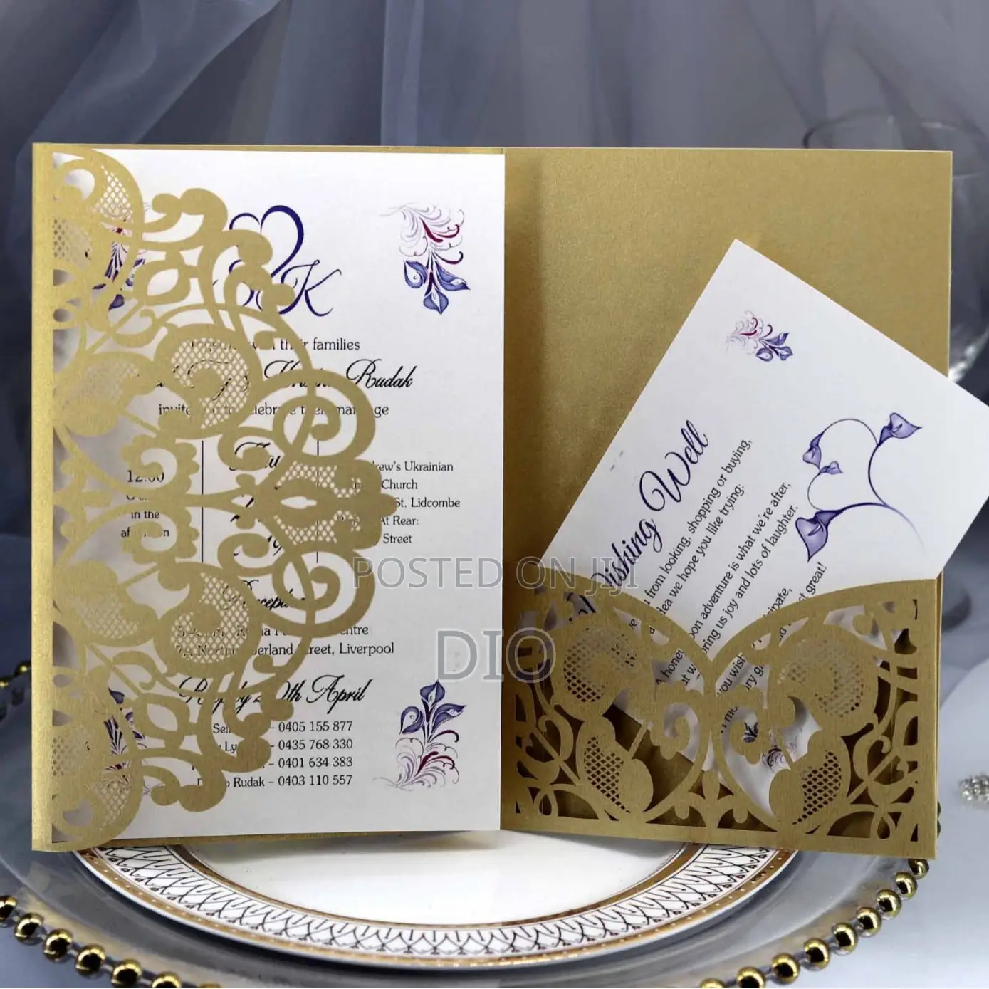 10 Pieces Invitation Card