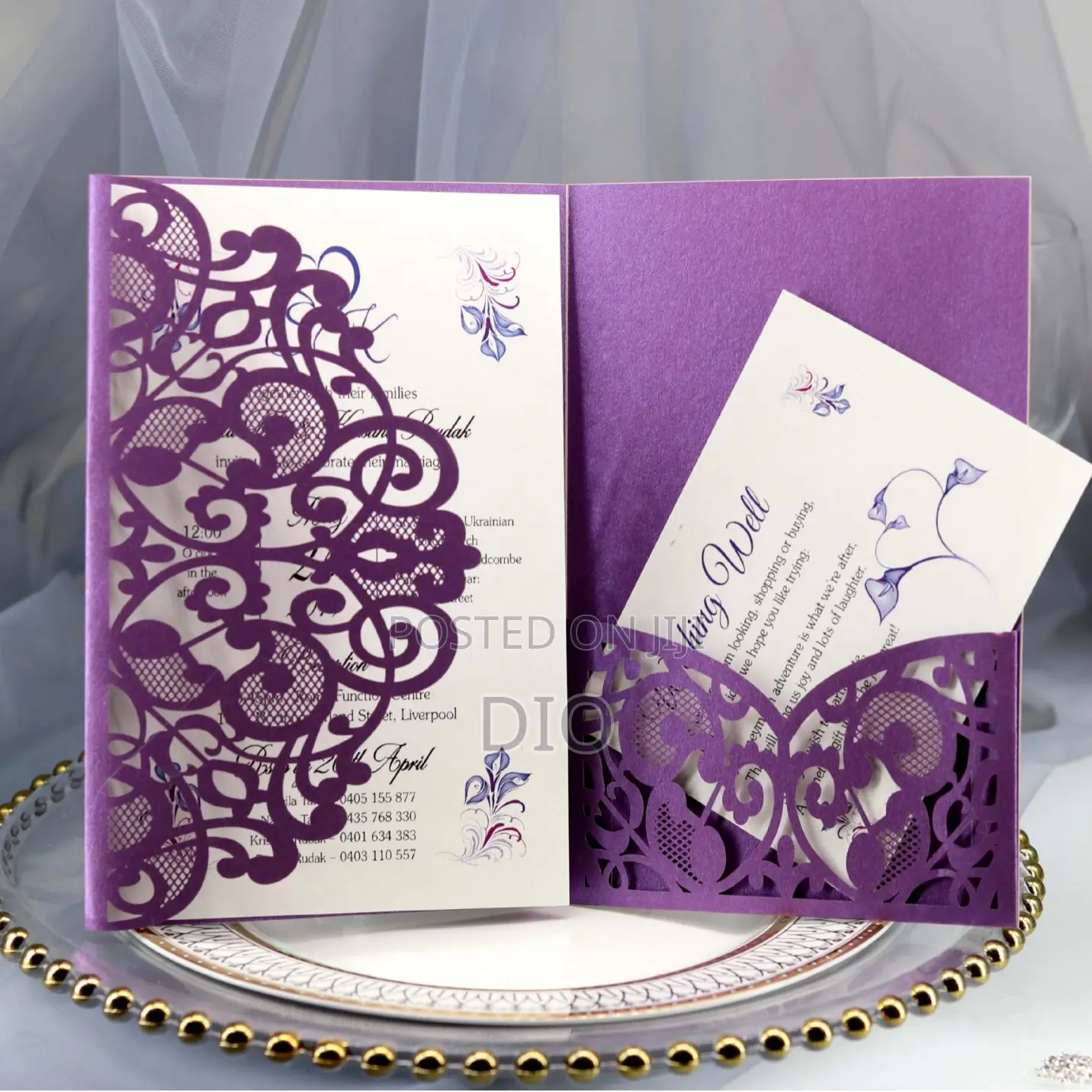 10 Pieces Invitation Card