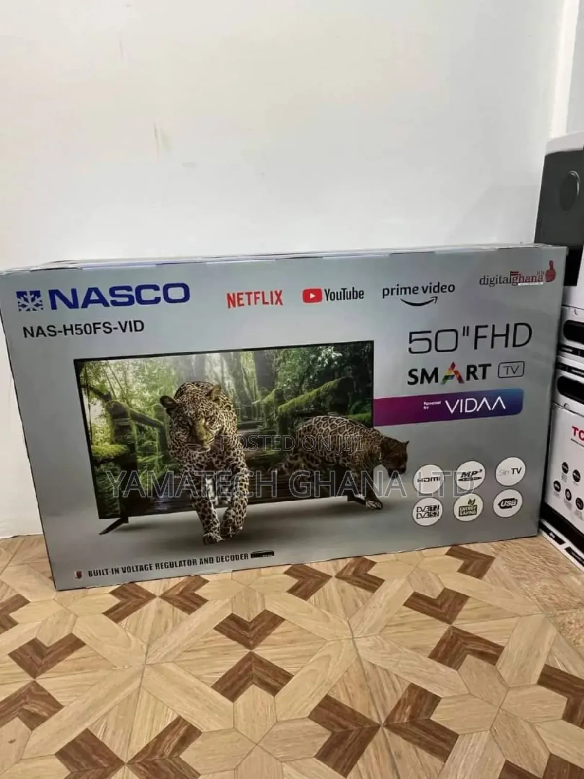 Nasco 50′′Inches Uhd Smart Tv With Wifi Flat Vidaa Nas-h50fs-vid