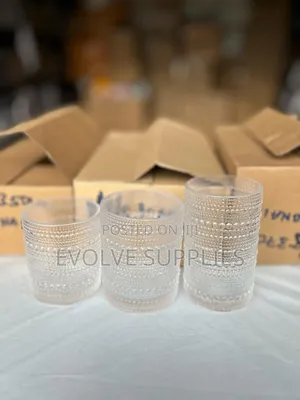 Hobnail Glass. ( 300ml, 400ml, 370ml)