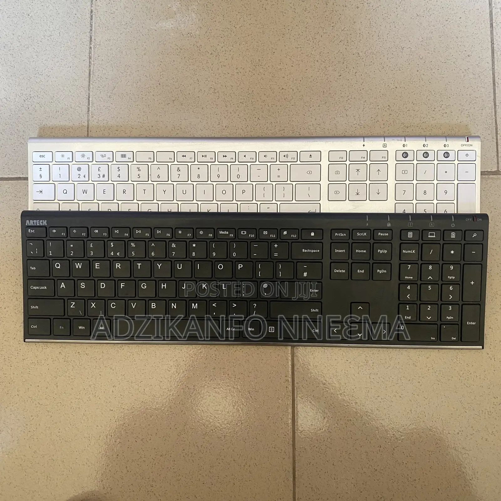 Wireless Rechargeable Ultra Slim Full Size Keyboard