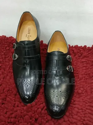 Louis Vuitton Double Monk Leather Formal Shoes