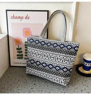 Canvas Pattern Women Tote Bags