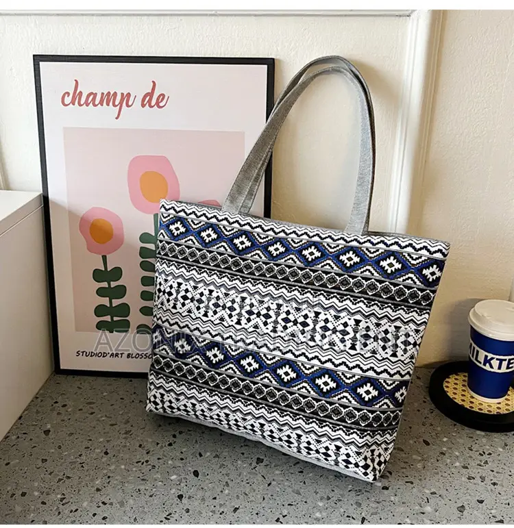 Canvas Pattern Women Tote Bags