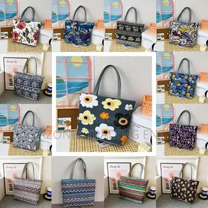 Canvas Pattern Women Tote Bags