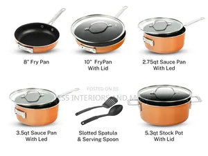 Gotham Steel 10-Piece Nonstick Copper Cookware Set
