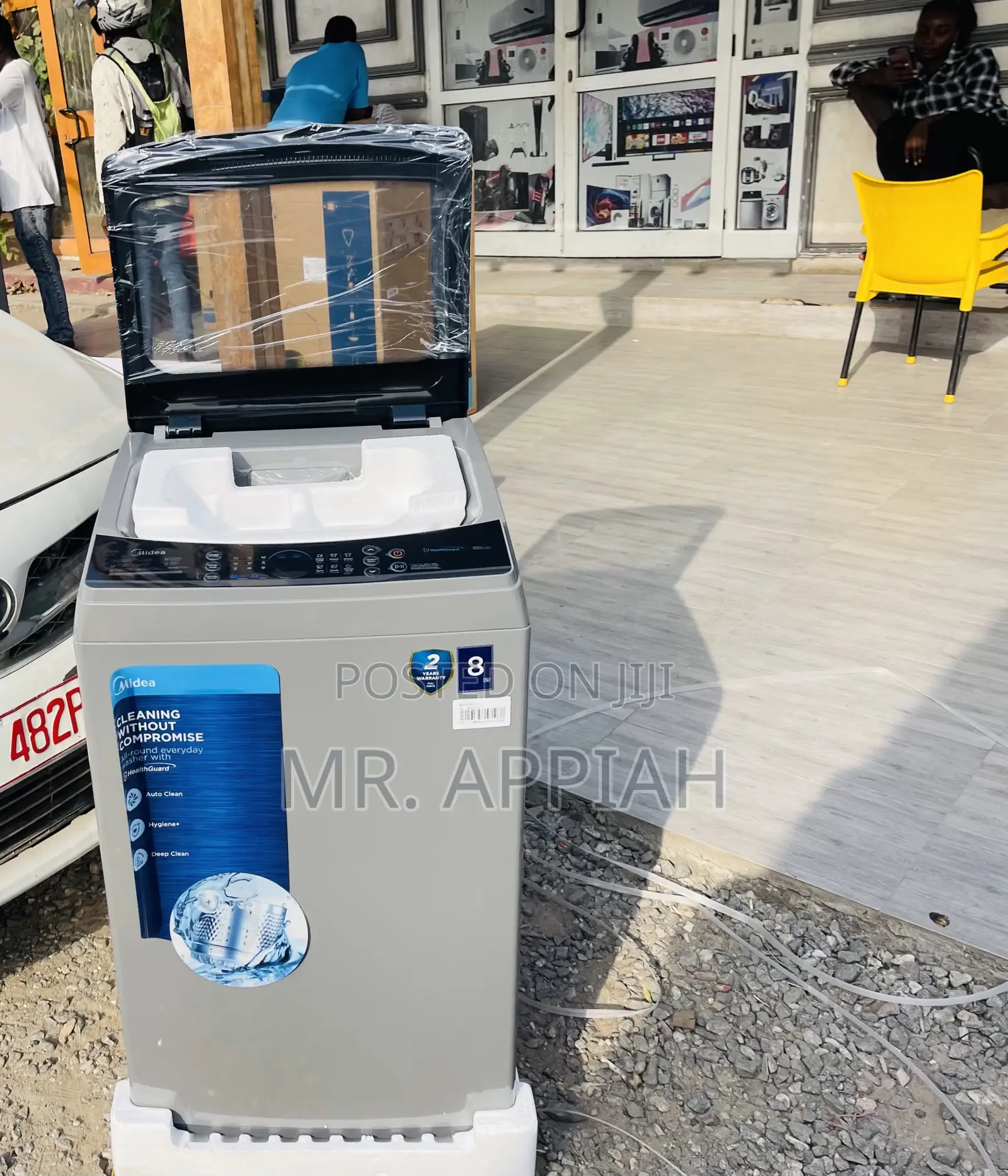 Beautiful Made Midea 8kg Fully Auto Washing Machine(Gray).