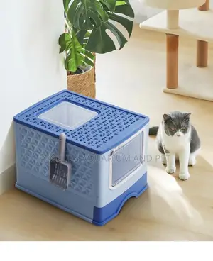 Potable Foldable Colorful Cat Litter Box