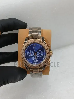 Rolex Cosmograph Bamford Watch, Custom Engraved  Blue Dial