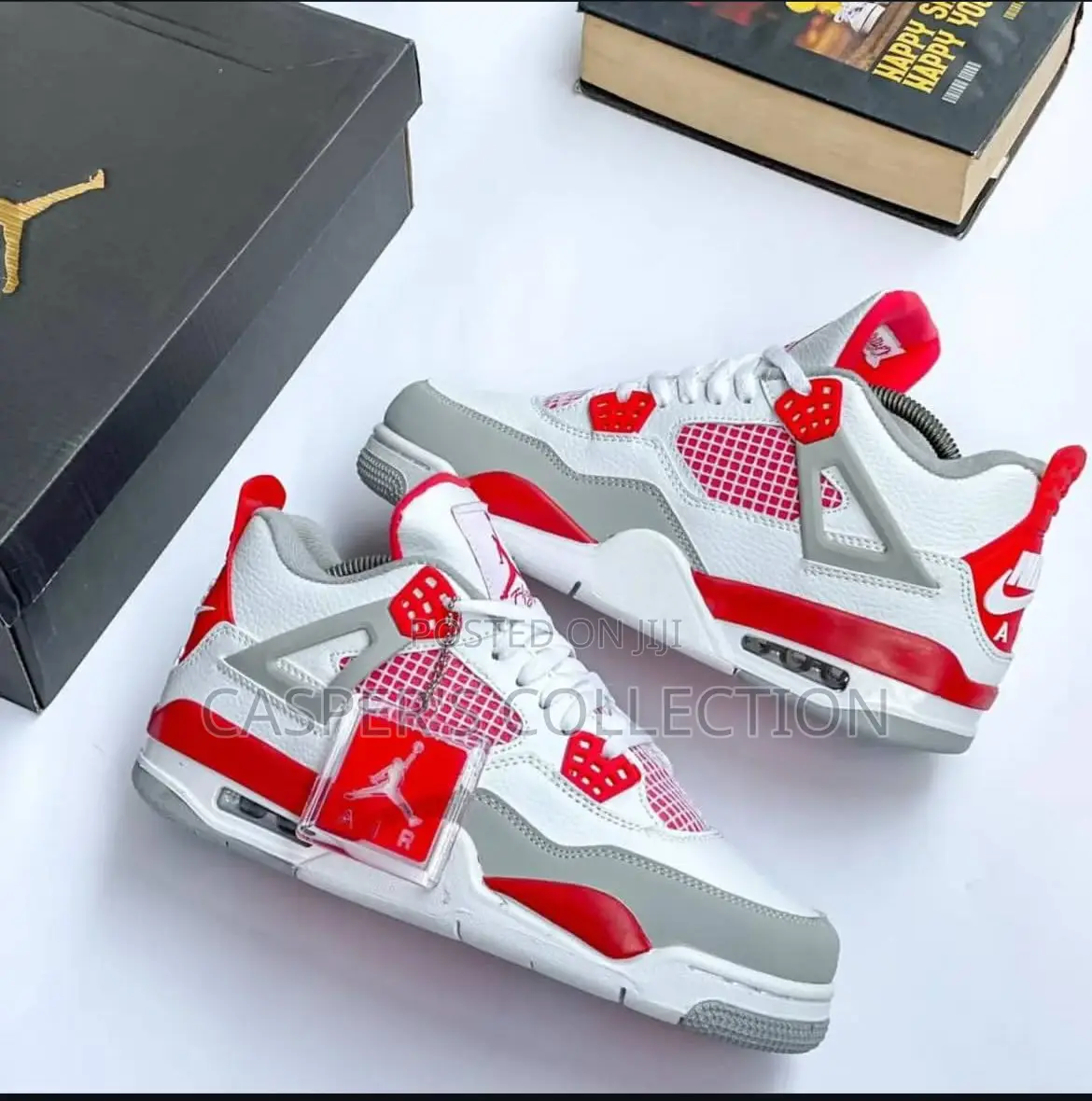 Air Jordan 4 “ Red White Grey “