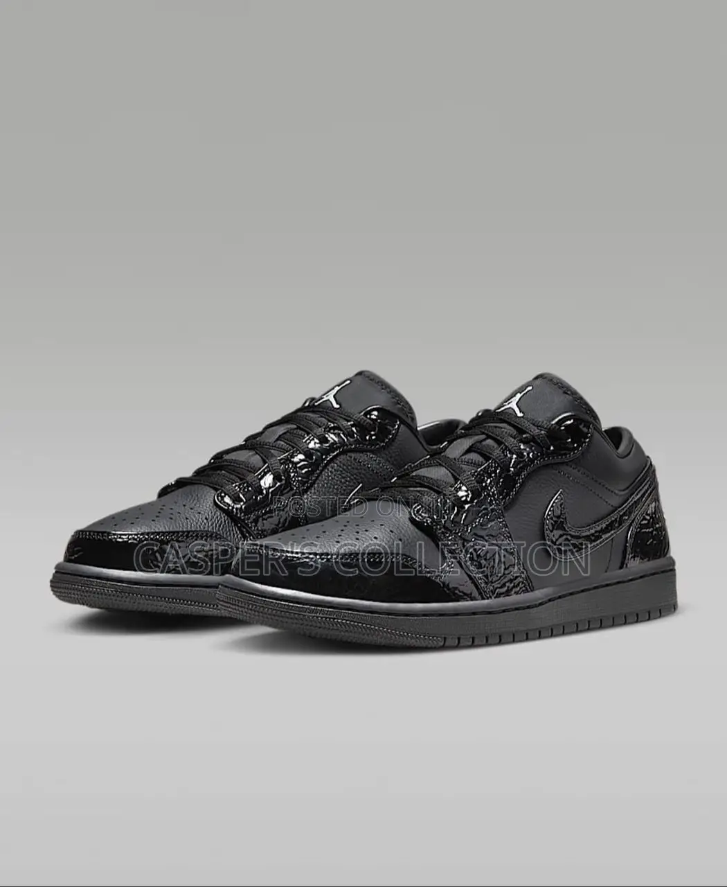 Air Jordan 1 Low “Black Croc”