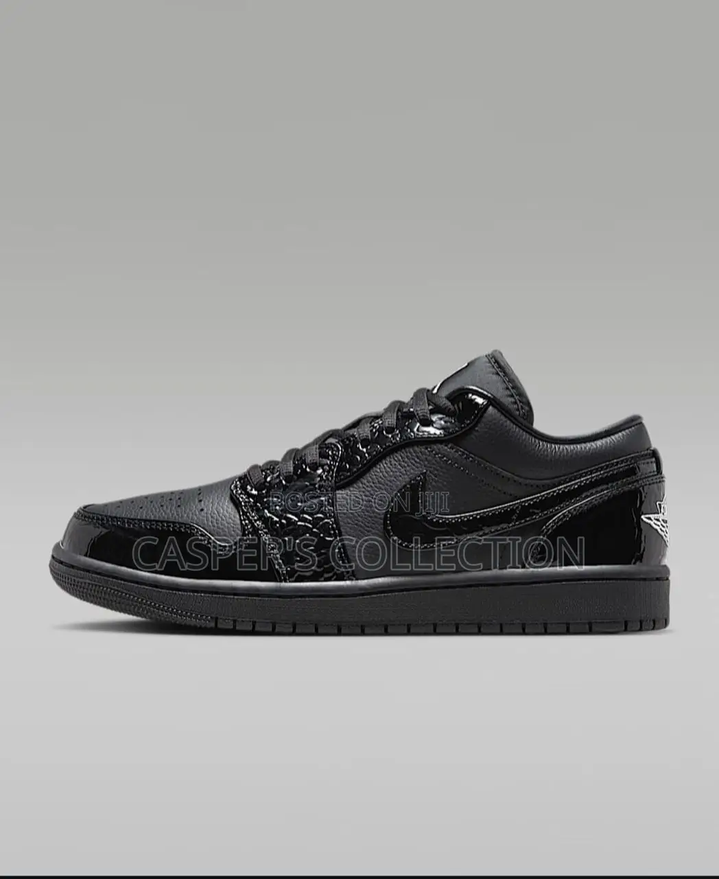 Air Jordan 1 Low “Black Croc”
