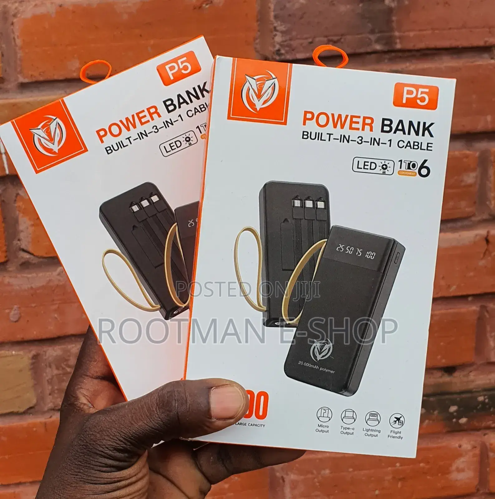 Good Quality Powerbank 20,000mah With Touch Light