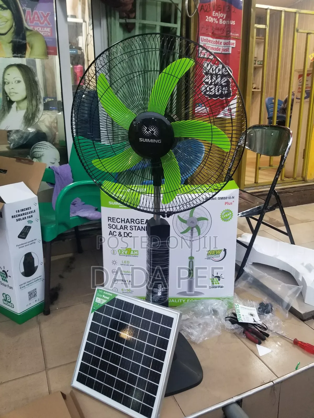 18 Inches Solar Rechargeable Fan Ac Dc in Lapaz - Home Appliances, Dada ...