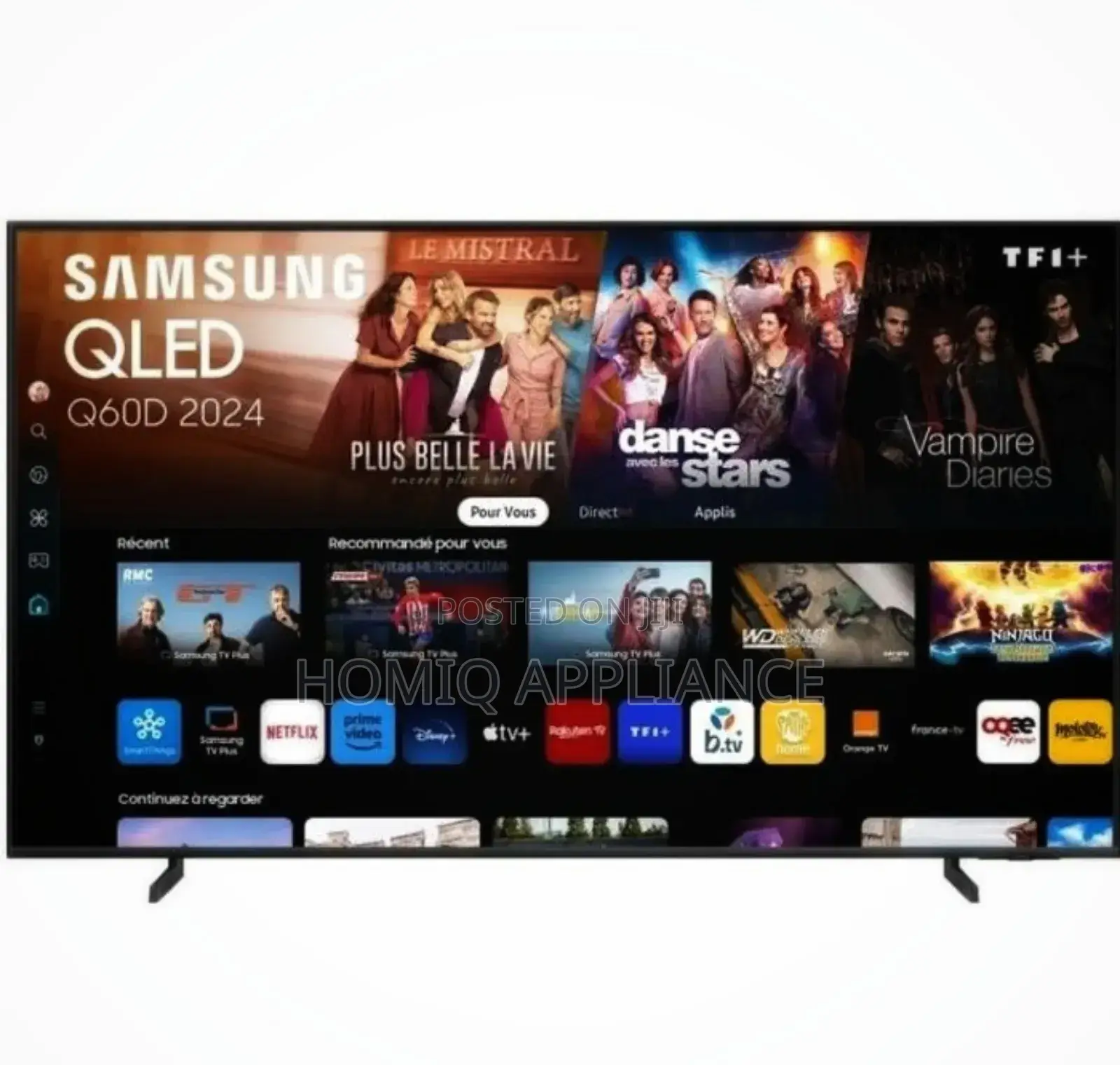75-Inch Samsung 75q60d Qled Smart Tv 1 Year Warranty