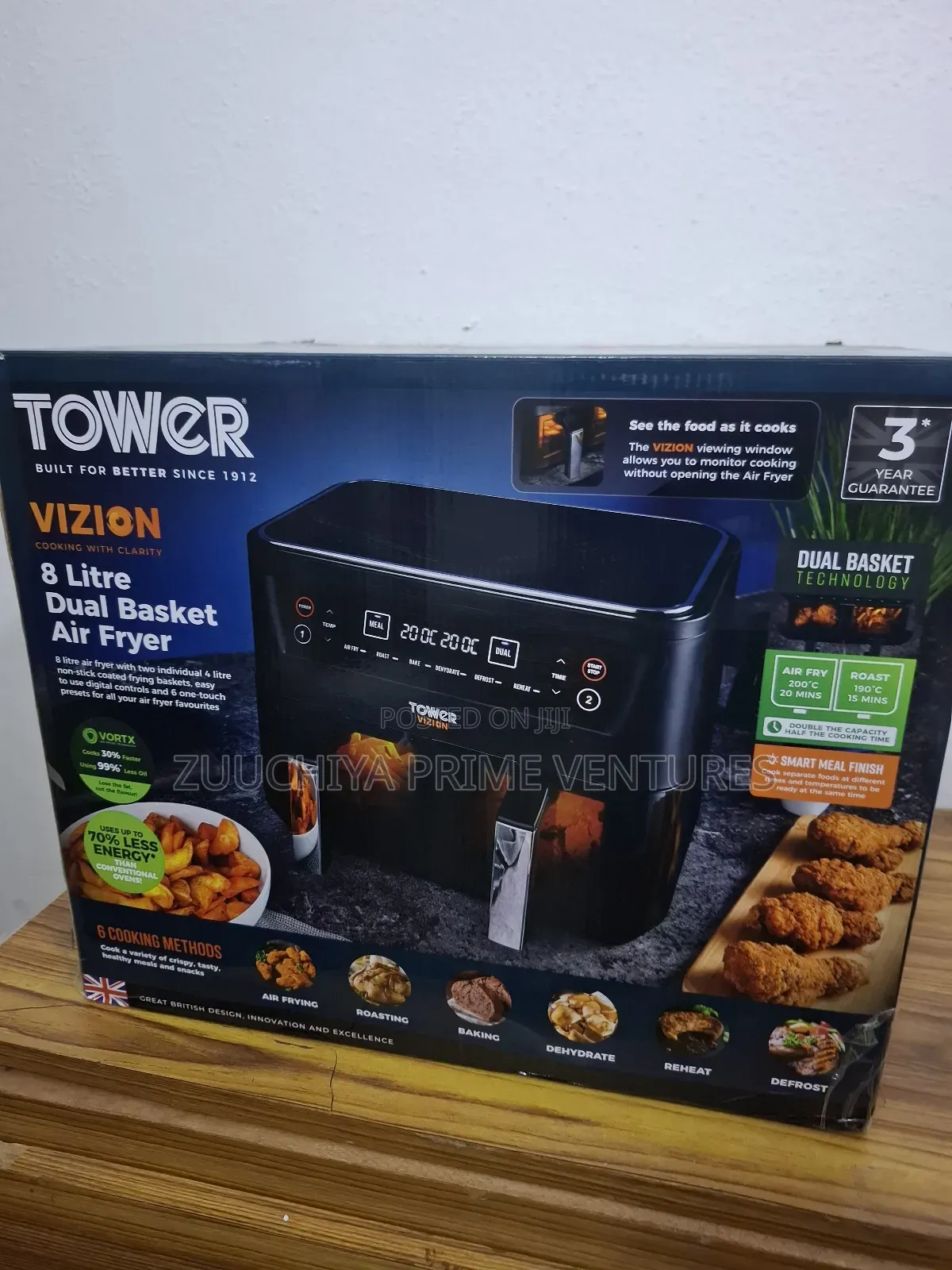 8.L Tower Dual Bacon Air Fryer Uk 🇬🇧