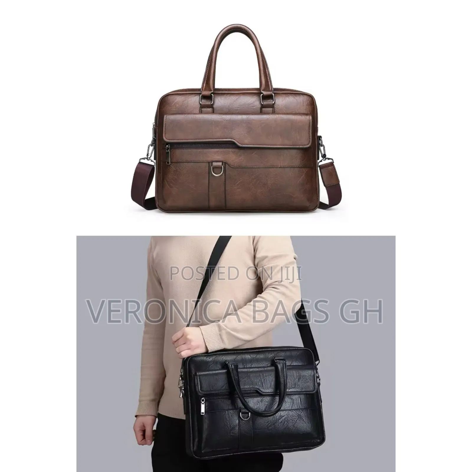 Business Briefcase Shoulder Bag Office for 15 Inches Laptop