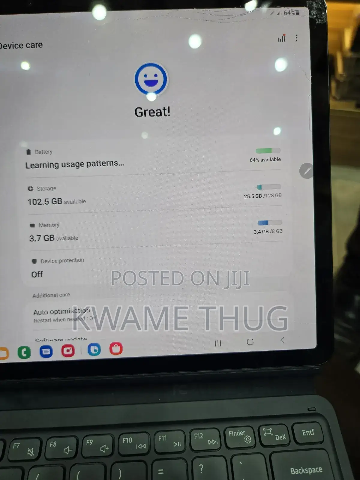 Samsung Galaxy Tab S8+ 128 GB Black