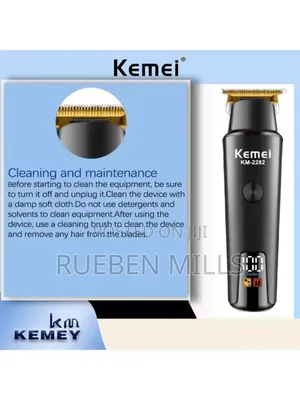 Kemei Lifestyle Wide T-Blade Detailer Beard Trimmer 1200mah