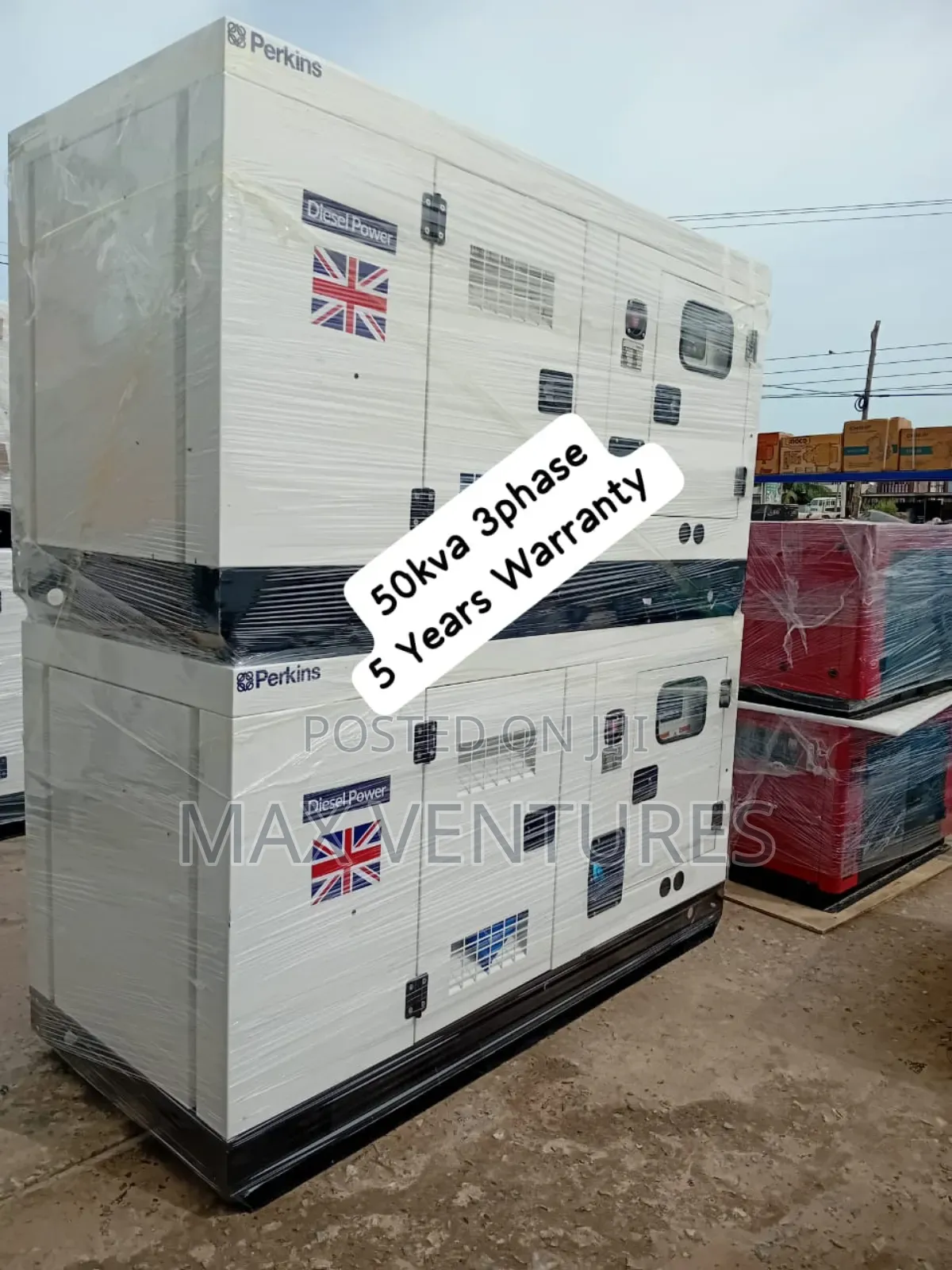 50kva Perkins Diesel Engine Genset Brand New Fuel Efficient