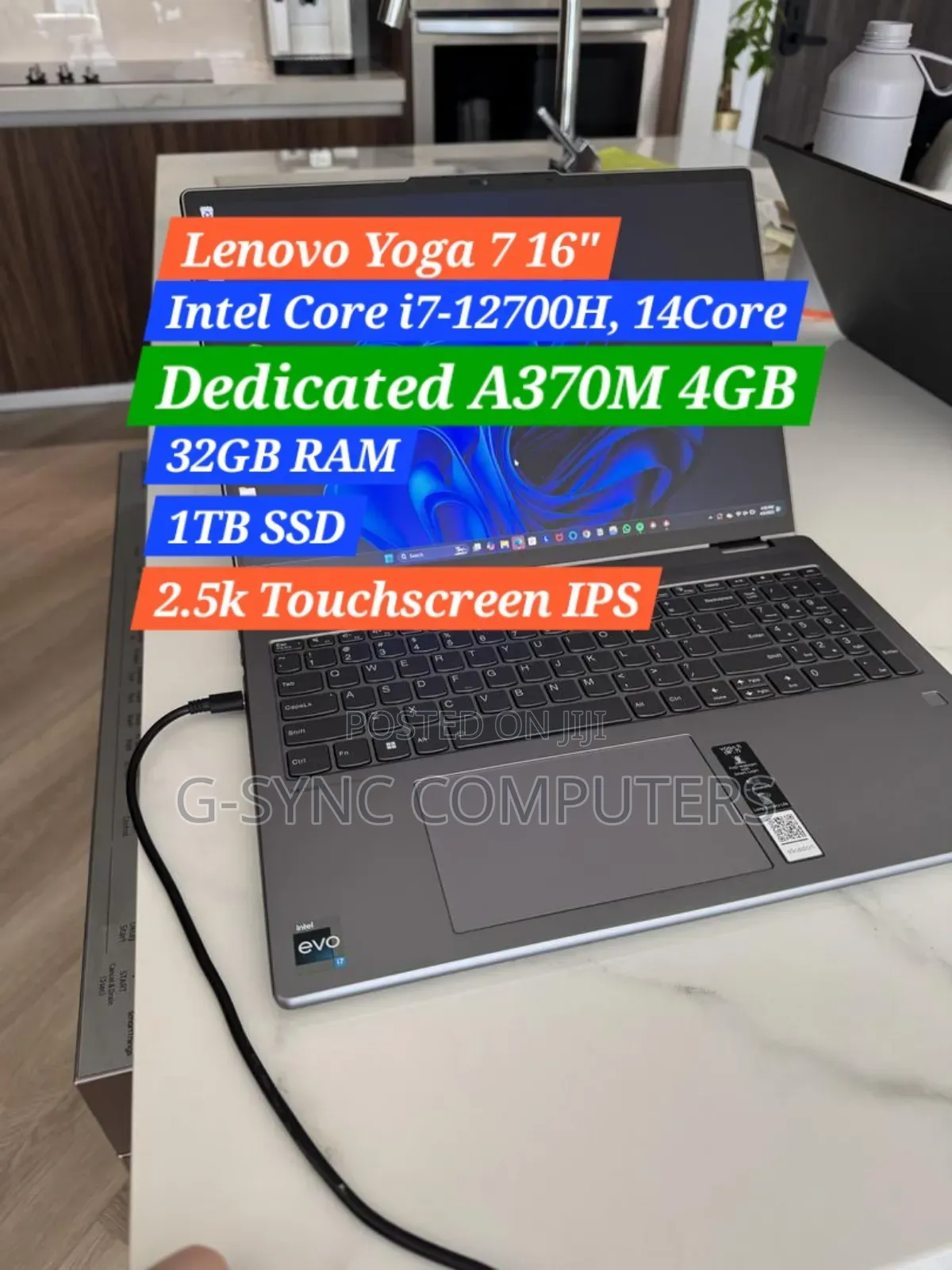 Laptop Lenovo Yoga 7i 32GB Intel Core I7 SSD 1T