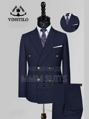 2-piece Double-breasted Vinstillo Army Green Suit