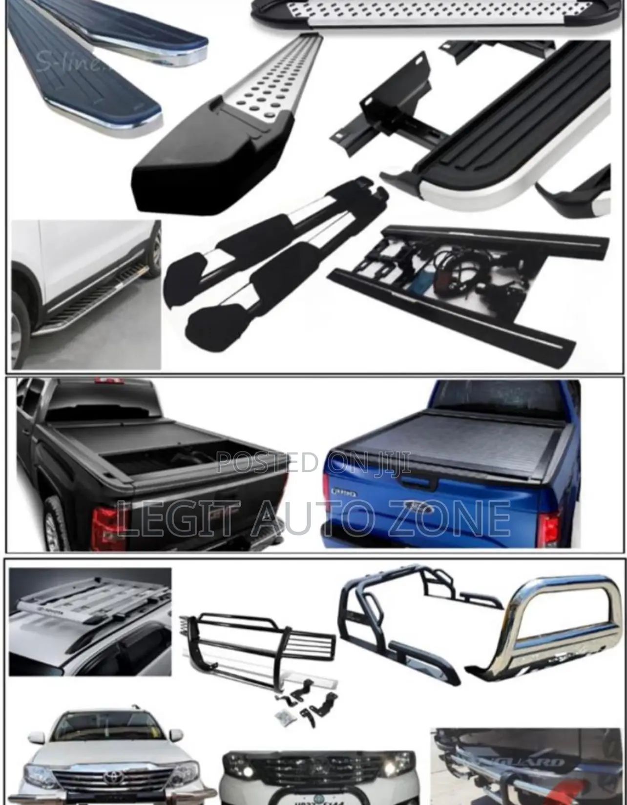 All Types of Side Steps and Bucket Covers Available