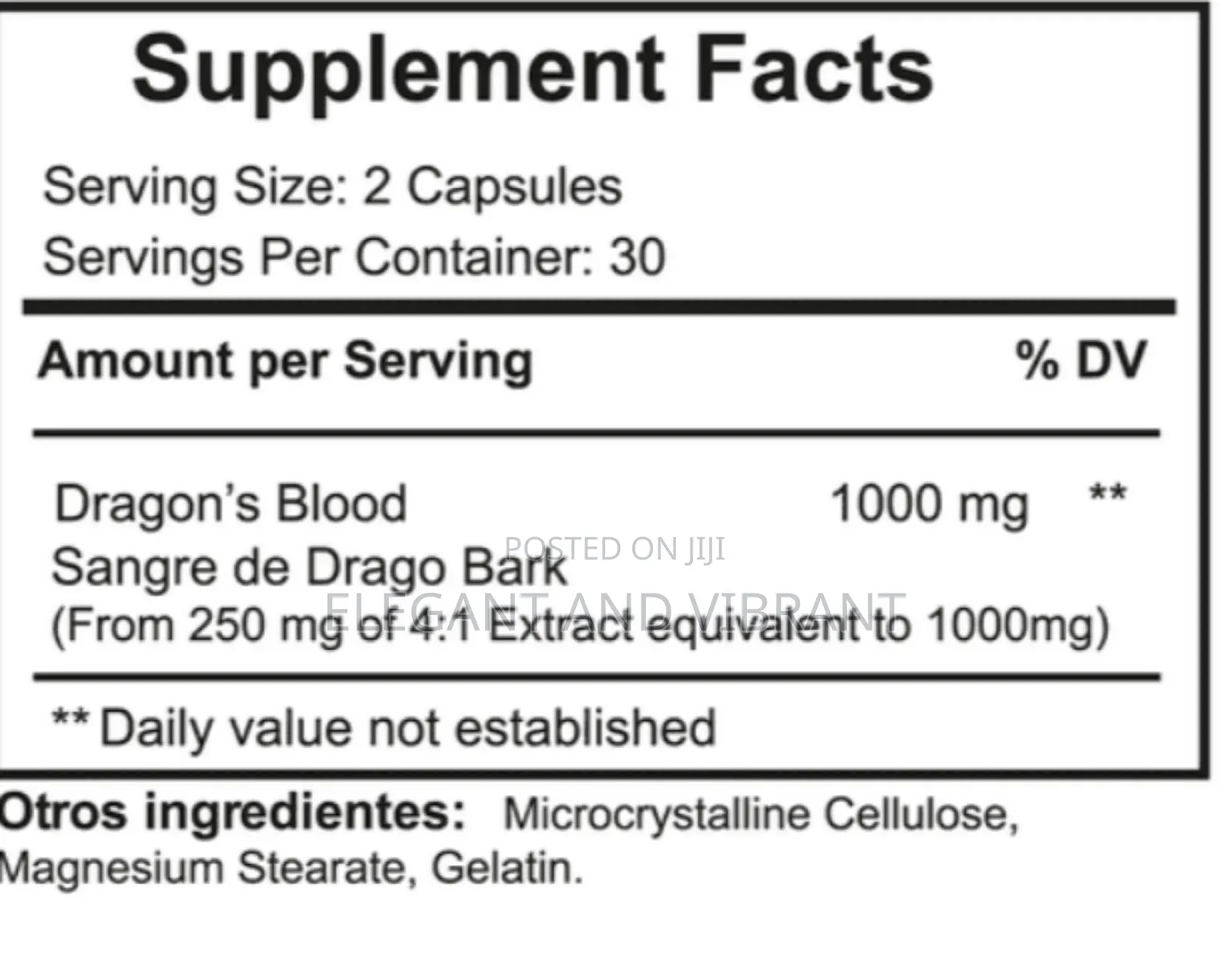 Dragon S Blood Croton Lechleri 1000mg, Healing Support