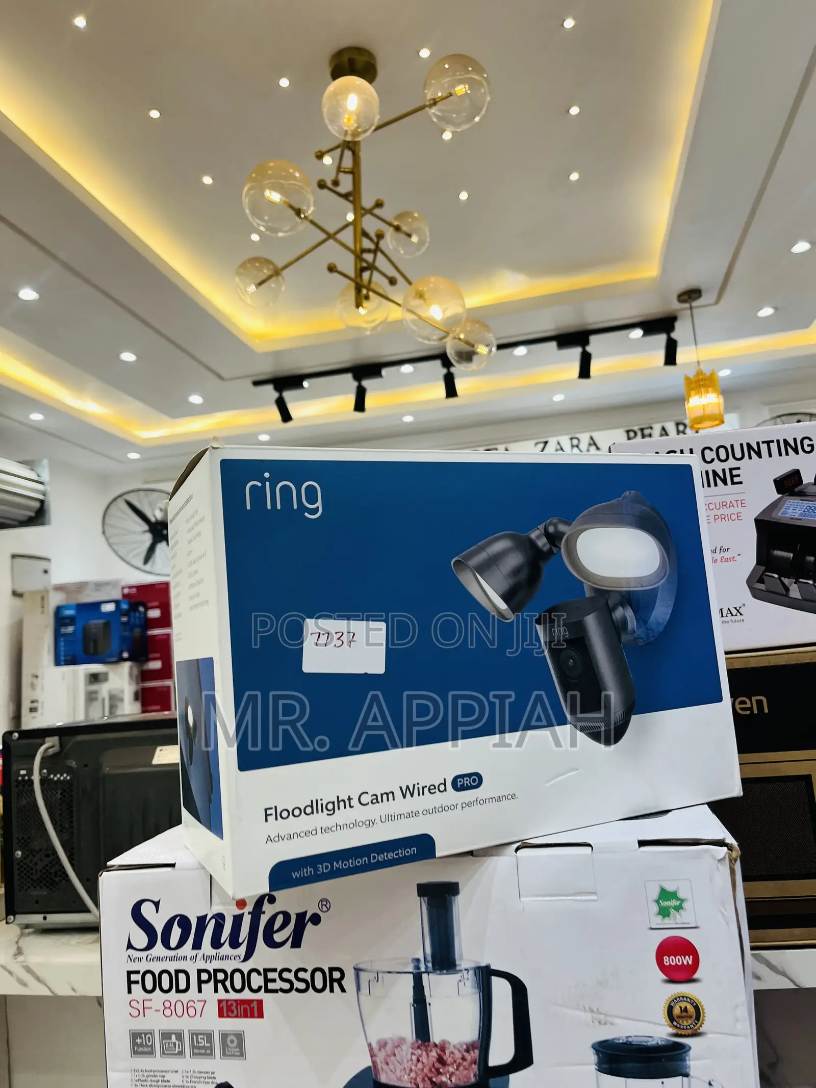 Unique Design Ring Floodlight Cam Wired(Black) 