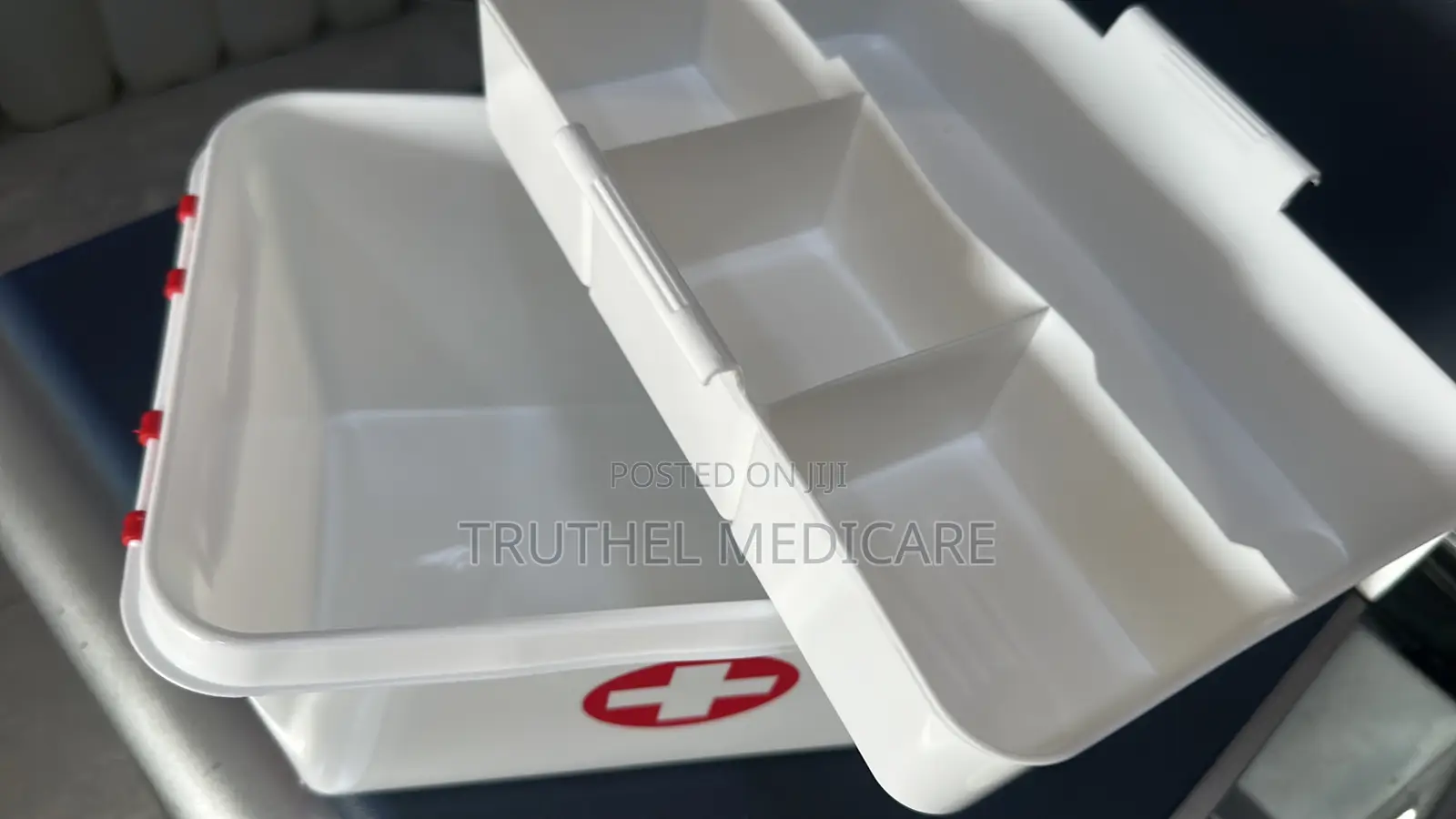 Plastic First Aid Box - Unpacked